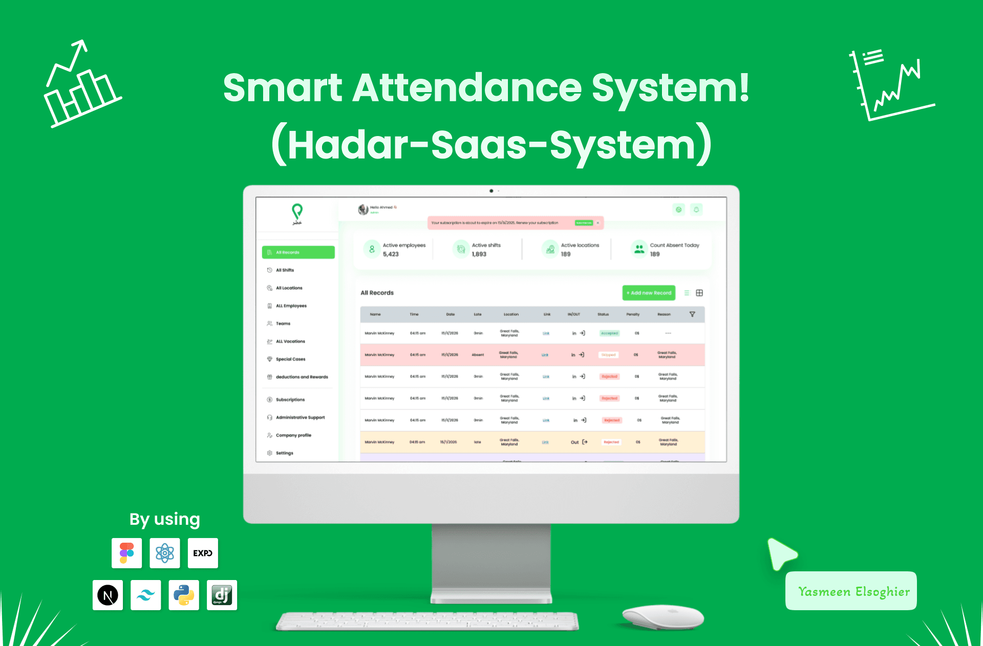 Hader (Cloud Attendance System)